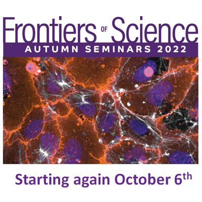Frontiers of Science seminars start again October 6th
