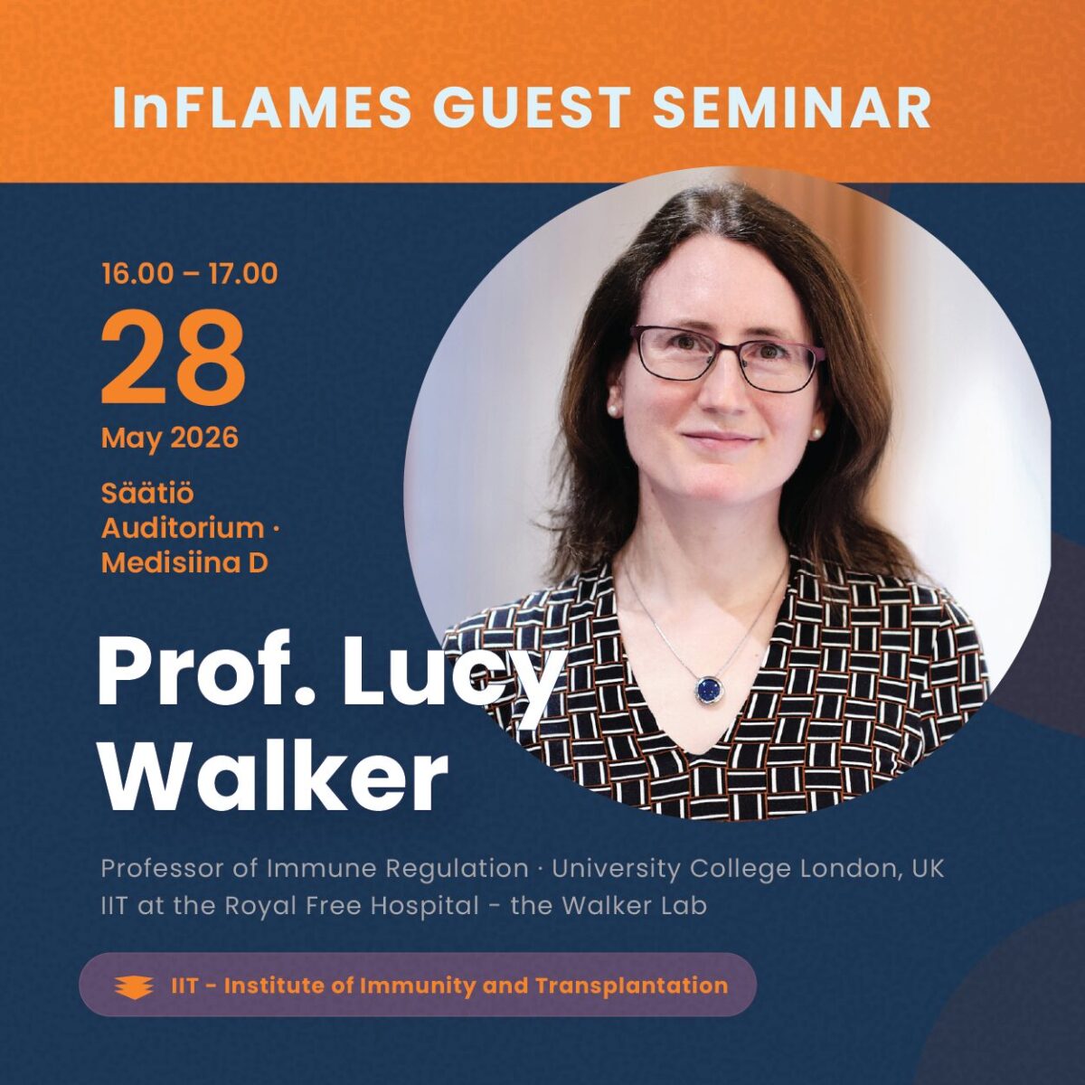 InFLAMES Guest Seminar: Lucy Walker